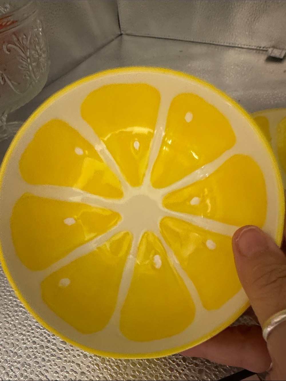 Smart Living Yellow Ceramic Citrus Bowls - Set of 2 - Picture 10 of 14